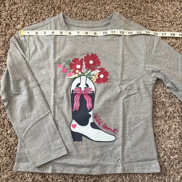 Be Kind Today and Floral Boot Kids Long Sleeve Tees - Picture 5 of 8